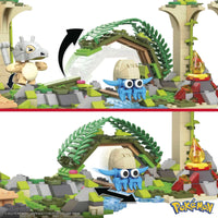 Pokémon Building Toy Kit – Jungle Ruins Set with Cubone, Charmander & Omanyte (464 Pieces)