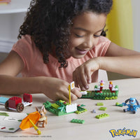 Pokémon Picnic Building Toy Kit with Eevee & Riolu | MEGA Construction Set (193 Pieces)