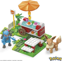 Pokémon Picnic Building Toy Kit with Eevee & Riolu | MEGA Construction Set (193 Pieces)