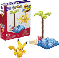 Pokemon Building Toy Kit Pikachu Beach Splash 79 Piece Construction Set