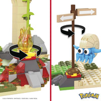 Pokémon Building Toy Kit – Jungle Ruins Set with Cubone, Charmander & Omanyte (464 Pieces)