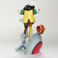 Dragon Ball Z Angry Kid Gohan Saiyan Pod Arrival About to Attack Statue