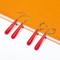 Frieren: Beyond Journey’s End Red Earrings – Cosplay Stud Pendant Jewelry