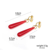 Frieren: Beyond Journey’s End Red Earrings – Cosplay Stud Pendant Jewelry