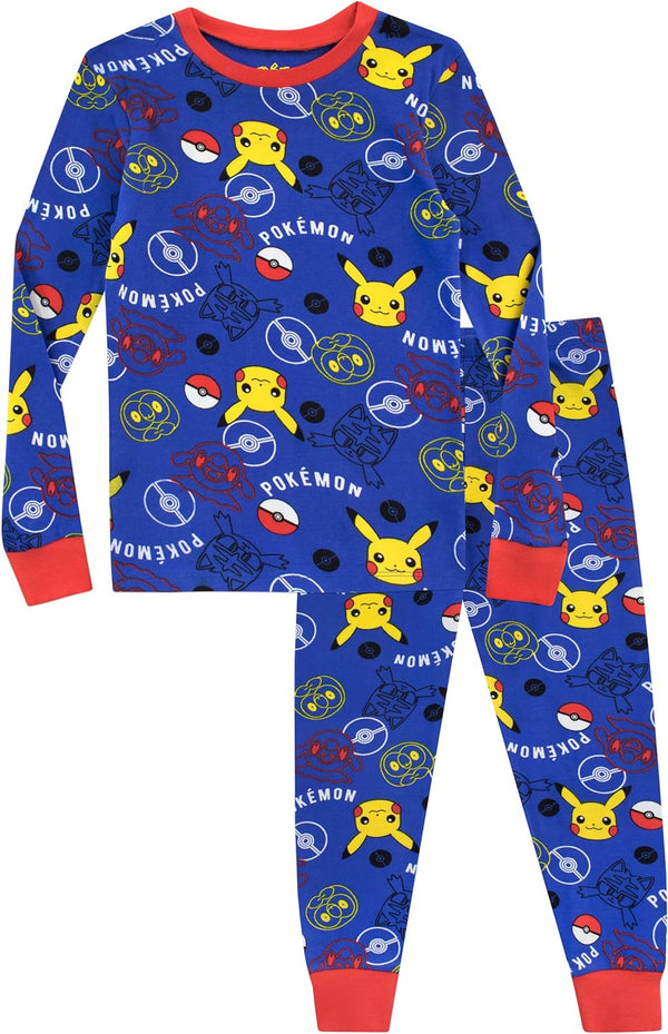 Boys Pokémon Pajamas – Soft Cotton Pikachu PJs
