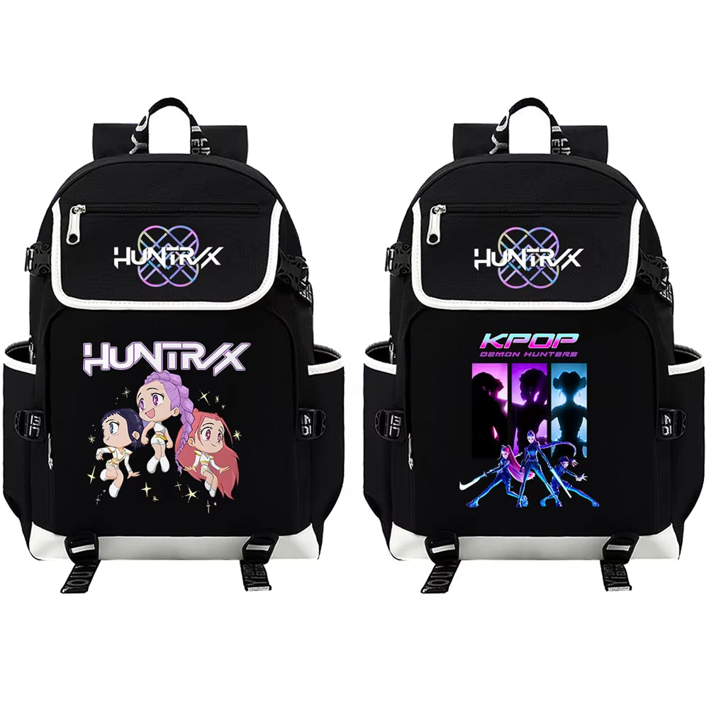 Kpop Demon Hunters Backpack | Student School Bag with USB Charging | Teen & Travel Mochila