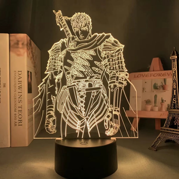 Berserk Guts LED Acrylic Night Light Anime 3D Lamp