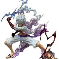 One Piece Sun God Nika Luffy Gear 5 Thunderbolt Action Figure