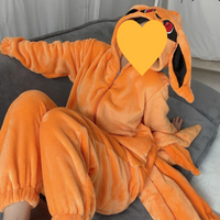 Naruto – Kurama Nine-Tails Fox Kigurumi Flannel Onesie Pajamas Cosplay Jumpsuit