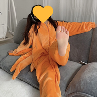 Naruto – Kurama Nine-Tails Fox Kigurumi Flannel Onesie Pajamas Cosplay Jumpsuit