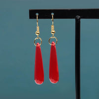 Frieren: Beyond Journey’s End Red Earrings – Cosplay Stud Pendant Jewelry