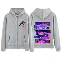 Kpop Demon Hunters Saja Boys Movie Zip-Up Hoodie | Unisex Fashion Long Sleeve Sweatshirt