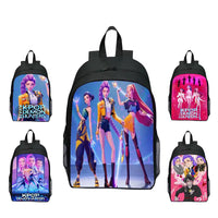 Kpop Demon Hunters Huntrix Backpack | Rumi, Mira, Zoey School Bag