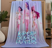 Kpop Demon Hunters Plush Blanket | Soft and Cozy Throw