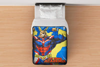My Hero Academia All Might Fleece Throw Blanket | Official Collectible Decorative Blanket