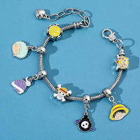 One Piece Beaded Charm Bracelet | Straw Hat Pirates Chain Jewelry for Women
