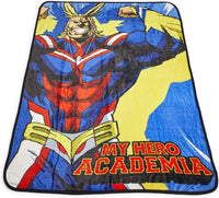 My Hero Academia All Might Fleece Throw Blanket | Official Collectible Decorative Blanket