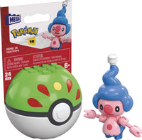 Pokémon Mime Jr. Building Set with 24 Pieces and Poke Ball