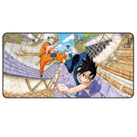 Premium Naruto and Sasuke Rooftop Action Design Gaming Mouse Pad