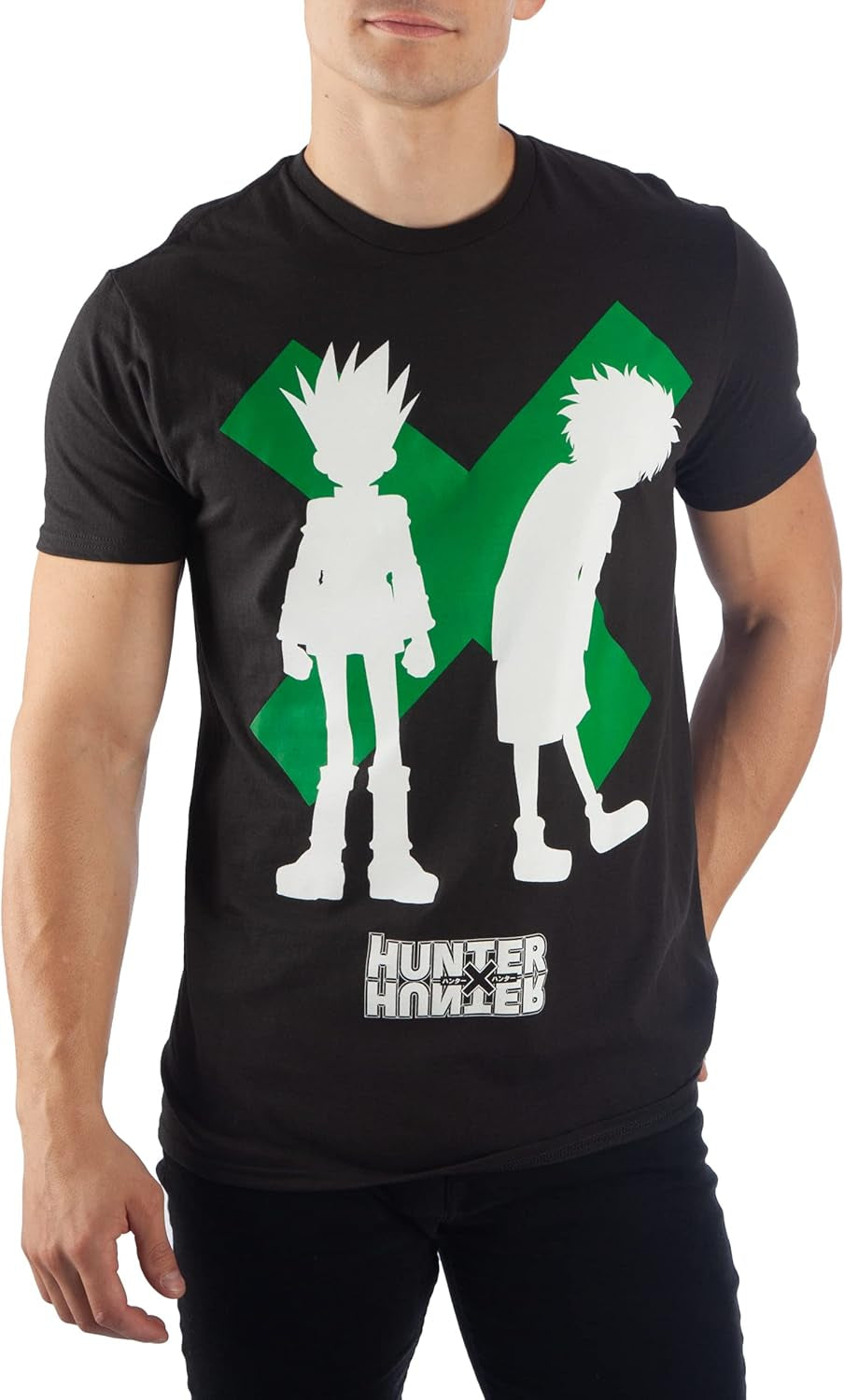 Hunter X Hunter Gon & Killua Silhouettes Men’s Black T-Shirt