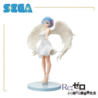 SEGA Re:Zero Starting Life In Another World Rem Angel Wings White Dress Majestic