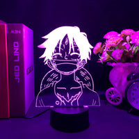 One Piece Wanted Cards LED Acrylic Stand Night Light | Anime 3D Lamp with Remote Control