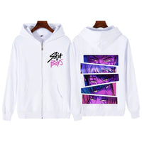 Kpop Demon Hunters Saja Boys Movie Zip-Up Hoodie | Unisex Fashion Long Sleeve Sweatshirt