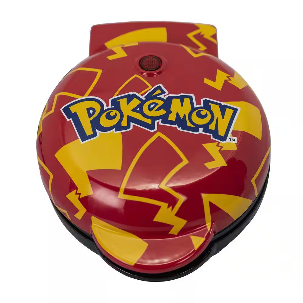 Pokémon ‘Pikachu’ Red & Yellow Mini American Waffle Maker - Official Anime Kitchen Appliance