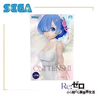 SEGA Re:Zero Starting Life In Another World Rem Angel Wings White Dress Majestic