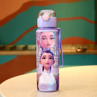 Kpop Demon Hunter Water Bottle with Straw