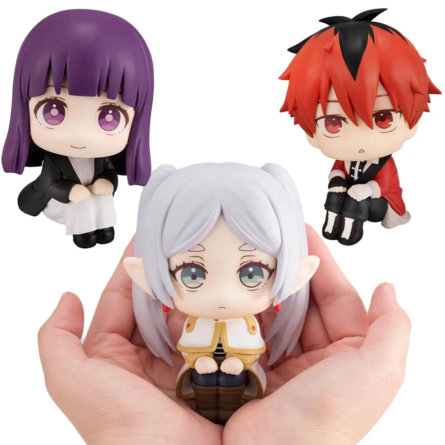 Frieren: Beyond Journey's End – Frieren, Fern & Stark Look Up Chibi Sitting Figure Collection