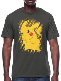 Pikachu Brushy Graphic T-Shirt | Official Pokémon Apparel