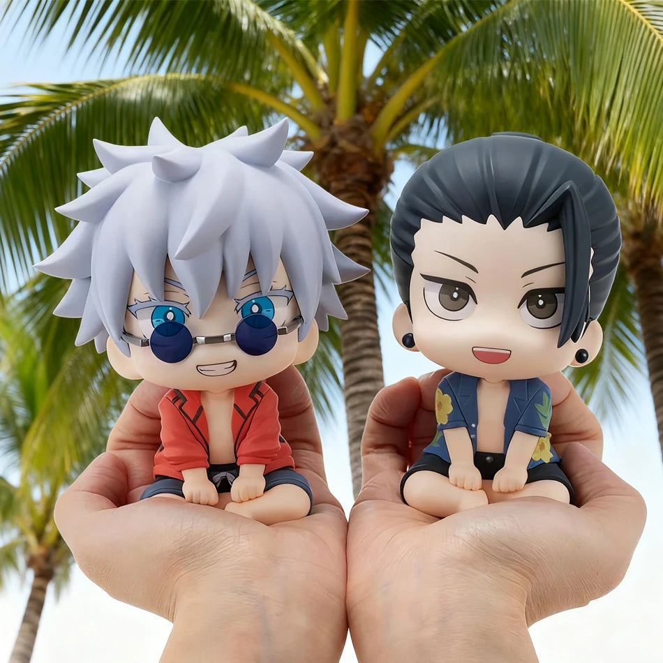 Jujutsu Kaisen – Young Gojo & Geto School Days Beach Outfit Look Up Chibi Figure Set