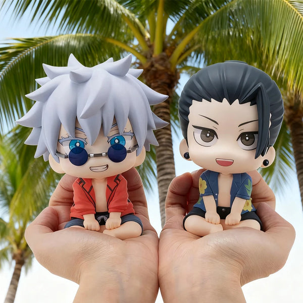 Jujutsu Kaisen – Young Gojo & Geto School Days Beach Outfit Look Up Chibi Figure Set