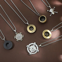 One Piece Metal Pendant Necklace | Pendant & Chain