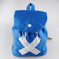 One Piece Tony Tony Chopper Canvas Backpack Blue School Shoulder Bag
