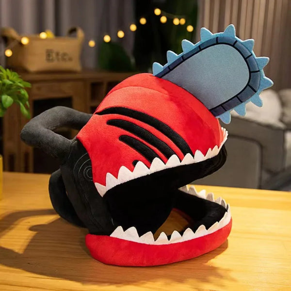 Chainsaw Man – Denji Chainsaw Devil Head Plush Headgear Cosplay Mask Pillow