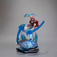 Demon Slayer – Akaza Third Form Wind Compass Luminous GK Handmade Battle Statue