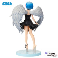 SEGA Re:Zero Starting Life In Another World Rem Angel Wings & Demon Horn Black Dress Majestic