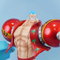 One Piece Franky New World - Attack Laser Stance Statue with Interchangeable Face