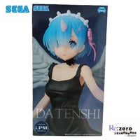 SEGA Re:Zero Starting Life In Another World Rem Angel Wings & Demon Horn Black Dress Majestic