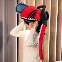 Chainsaw Man – Denji Chainsaw Devil Head Plush Headgear Cosplay Mask Pillow