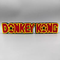 Donkey Kong – DK Barrel Pen Container & Logo Nameplate 3D Printed Display Set