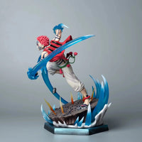Demon Slayer – Akaza Third Form Wind Compass Luminous GK Handmade Battle Statue