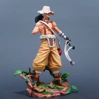 One Piece Usopp New World Statue with Kabuto Slingshot Forest Base