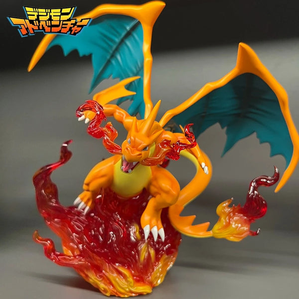 Pokemon – Mega Charizard X Wings Spread Flame Burst GK Statue