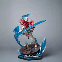 Demon Slayer – Akaza Third Form Wind Compass Luminous GK Handmade Battle Statue