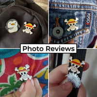 One Piece Straw Hat Jolly Roger Pin | Pirate Skull Symbol Brooch