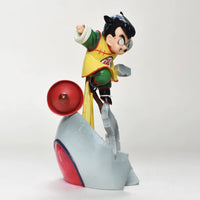Dragon Ball Z Angry Kid Gohan Saiyan Pod Arrival About to Attack Statue
