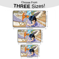 Premium Naruto and Sasuke Rooftop Action Design Gaming Mouse Pad